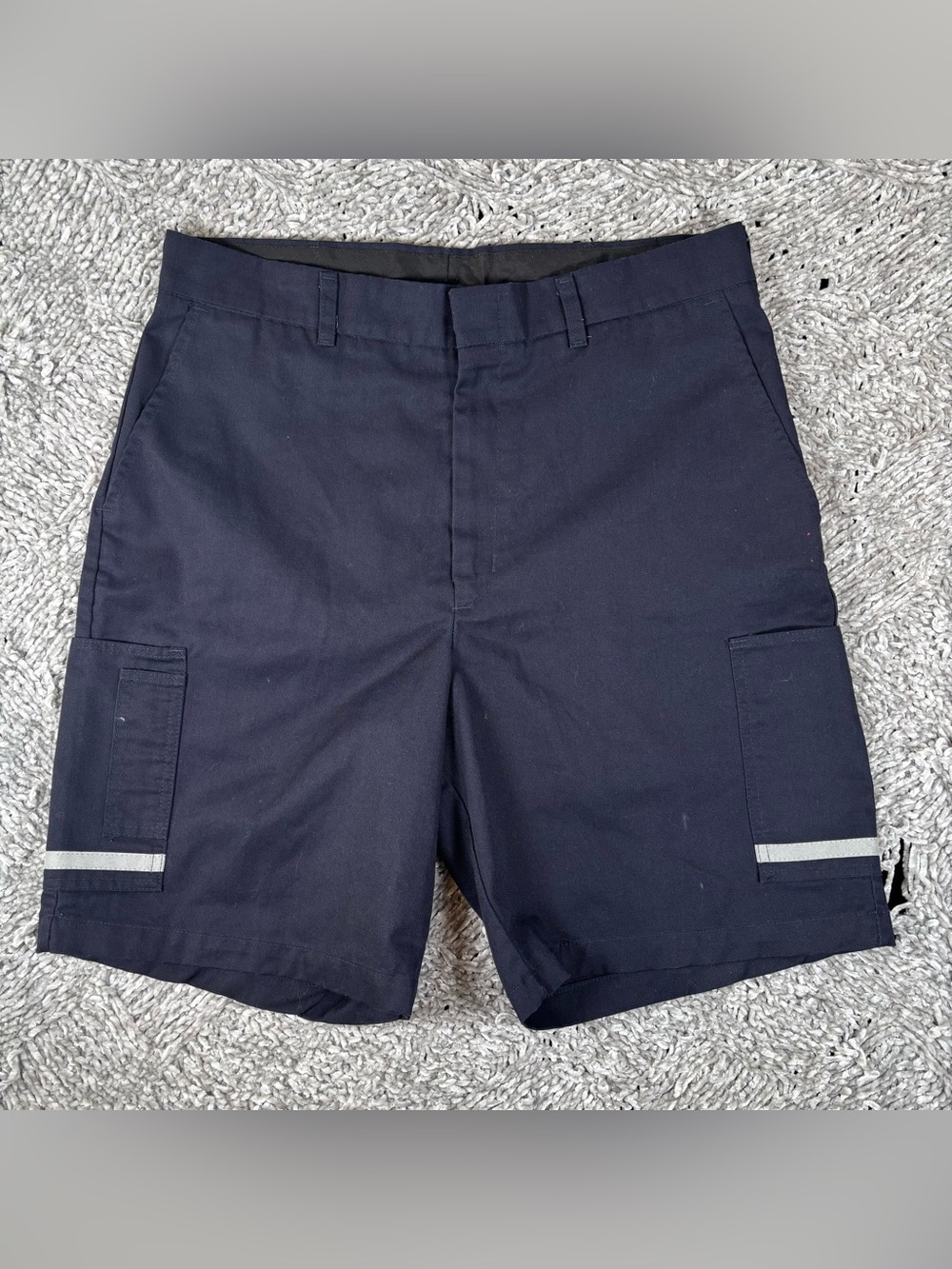 FEDEX Stan Herman Employee Shorts Mens 36 Navy Blue Cargo Utility Workwear